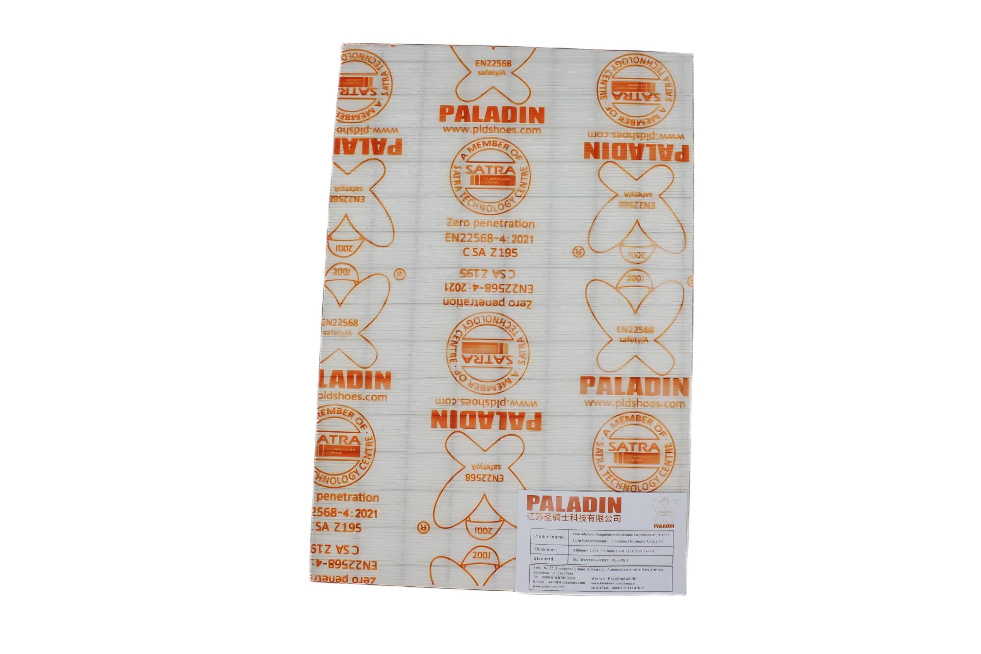 Anti tusukan kain insole lunak fleksibel untuk alas kaki pengaman