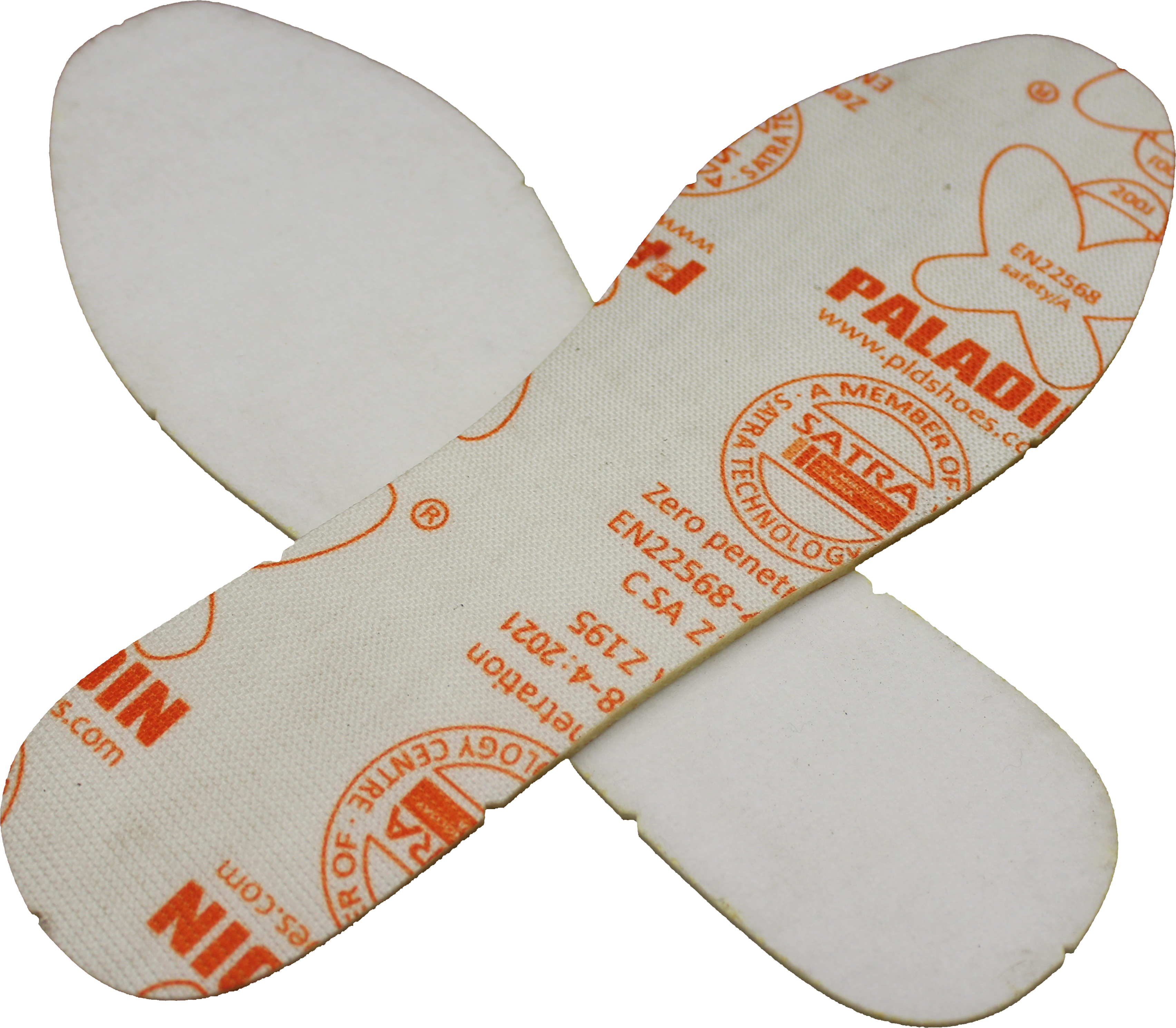 Anti tusukan kain insole lunak fleksibel untuk alas kaki pengaman