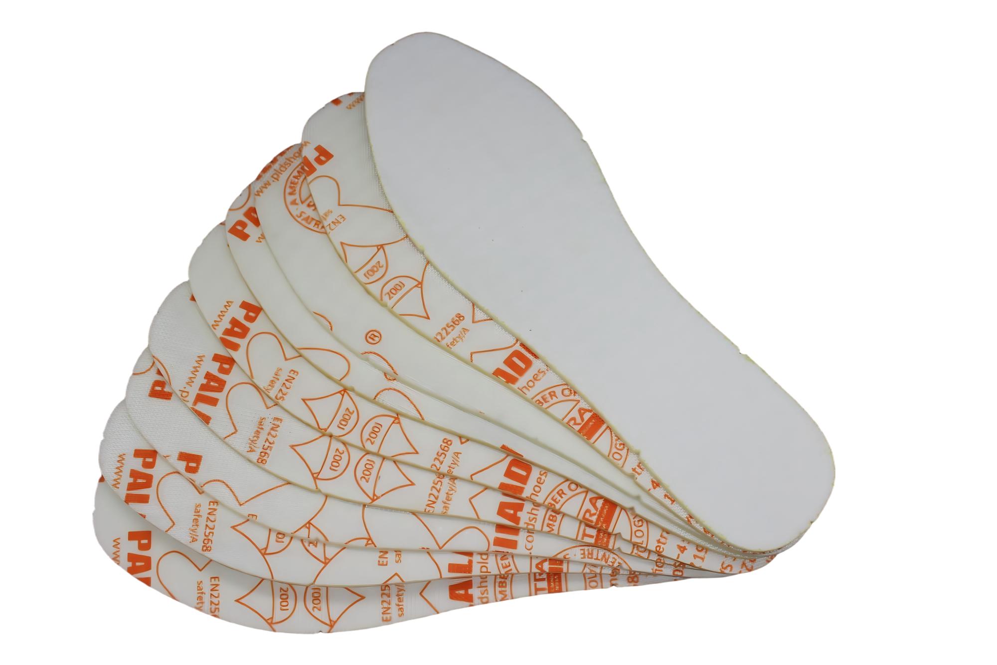 Anti tusukan kain insole lunak fleksibel untuk alas kaki pengaman